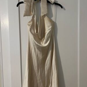 Altar'd State Cream Backless Dress